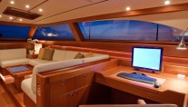 Interior of the Baltic 112 Superyacht NILAYA